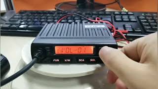 Mini Retevis RT98 Mobile radio key operation and Menu function