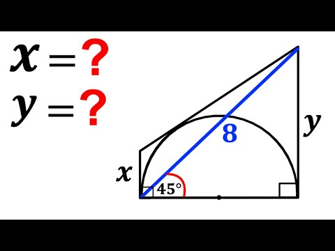 Can you calculate X and Y values? | (Trapezoid) | #math #maths | #geometry