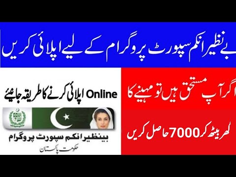 How to registered in benazir income support program | Aleem Editing Zone