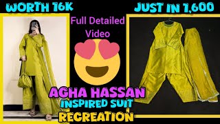 Designer outfit from scratch | Insta Viral Dress recreation under budget