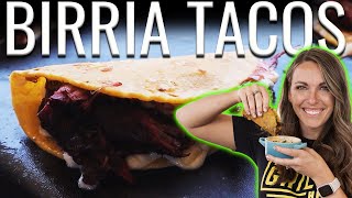 Tender, Super Flavorful SMOKED BIRRIA TACOS!