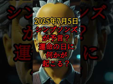 【2025年7月5日】シンプソンズが予言？運命の日に何かが起こる？【 都市伝説 予言 万博 大阪万博 日本 】