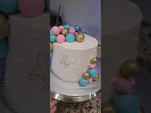 gender reveal cake #cake #pastel #freetutorial #tutorial #recipe #chocolate #genderreveal