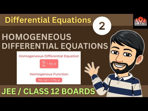 Homogeneous Differential Equation | Differential Equation | Class 12 Maths