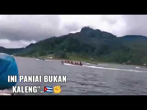 TRAKSI_BENDERA_KEJORA_DI_DANAU_PANIAI_PAPUA✊💪