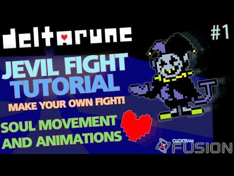 How to make Deltarune Jevil Fight! (Clickteam Fusion 2.5) -Soul Movement and Animations-