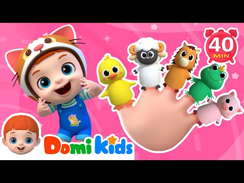 Finger Family(Farm Animals Version) | Animal Songs & Educational Songs - Domi Kids