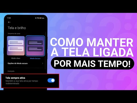 COMO MANTER A TELA LIGADA POR MAIS TEMPO NO XIAOMI