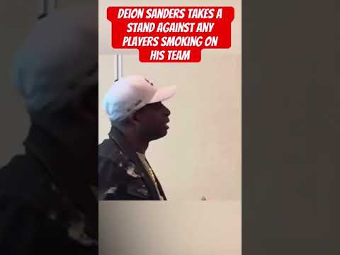 Deion sanders takes a stand against any players smoking on his team