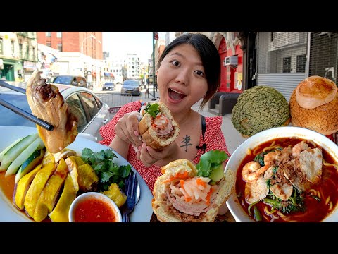 GIANT Banh Mi & Malaysian Food FEAST! NYC Chinatown Eats