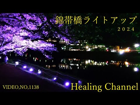 Healing channel 錦帯橋ライトアップ　２０２４　No,1138