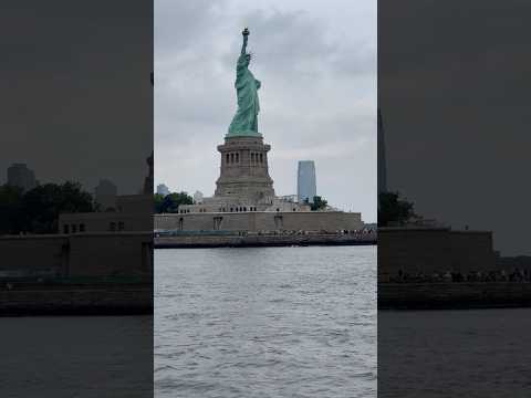 Spectacular view of the Statue of Liberty on Liberty Island in New York! #statueofliberty #travel