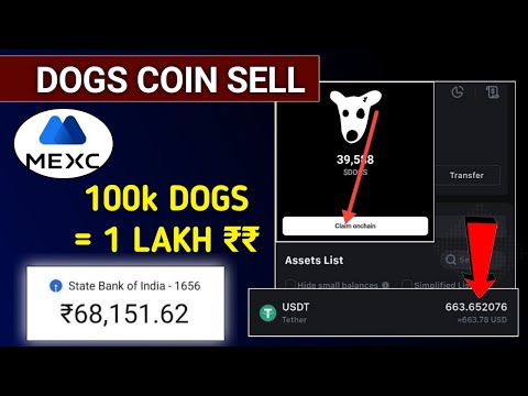 DOGS Coin Kaise Sell Kre | Telegram Wallet Dogs Sell Kaise kre | DOGS Coin Bank Transfer #dogssell