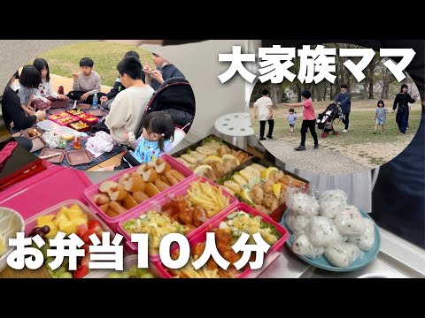 【大家族】10人分のピクニック弁当！子供が喜ぶ簡単&定番おかず10品