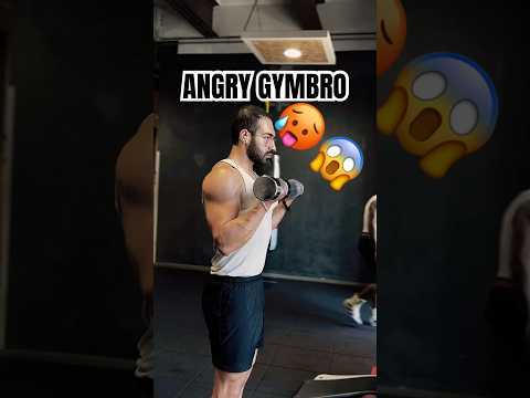 Angry Gymbro's Reaction!!!🥵😱#shorts #gymbro #fitness #bodybuilding #reaction #gym