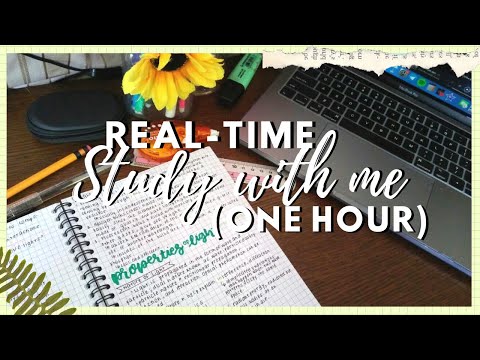 real-time study with me ⌛️/ one hour with relaxing lofi music (philippines) || siennanotes