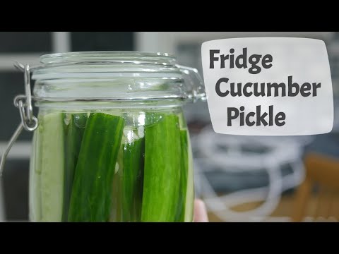 Fridge Cucumber Pickle Recipe With Garlic And Dill