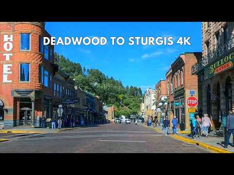 Deadwood to Sturgis Scenic Drive | Black Hills South Dakota 4K Driving Tour