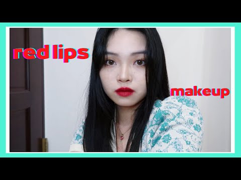 我的日常紅脣妝容💄 💋 My daily Red lips makeup | Film by Sannn.珊