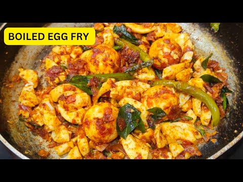 Boiled Egg Fry | Egg Masala Fry | Spicy Egg Fry | Simple & Tasty Egg Fry