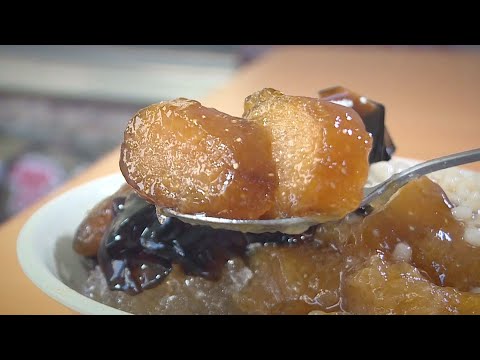 雲林北港限定美味 60年粳粽冰 - 台灣美食│Shaved Ice with Alkaline Rice Dumplings - Taiwanese Food