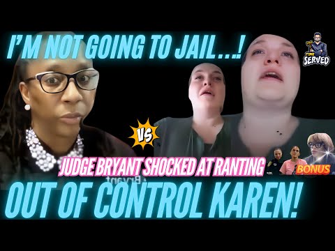 Karen Goes Wild In Court Fighting Her Sentence With Judge Bryant |WOW | 4K