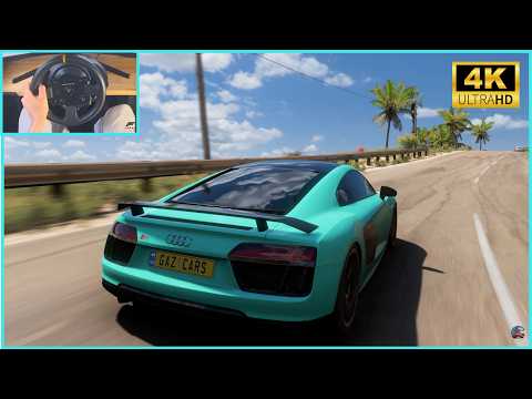 Audi R8 - Forza Horizon 5 (Steering Wheel + Shifter) Gameplay