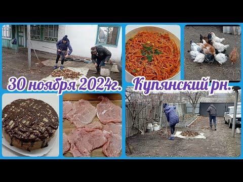 Жизнь в селе🏡/Готовлю обед🥣/Убираем листья🍁🍂