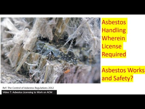 Asbestos Safety - Licensing (Video 7)