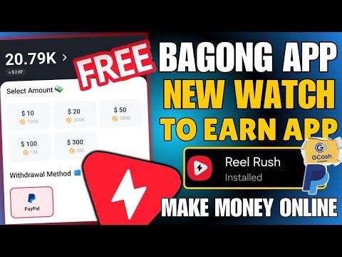 FREE 17,000 PESOS=REEL RUSH NEW EARNING APP||NEW WATCH TO EARN APP||REEL RUSH APP REVIEW#earningapp