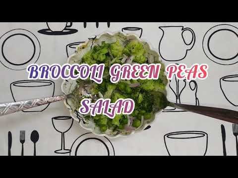 BROCCOLI GREEN PEAS SALAD/ப்ரோக்கோலி பச்சை பட்டாணி சாலட்/Benefits of green peas