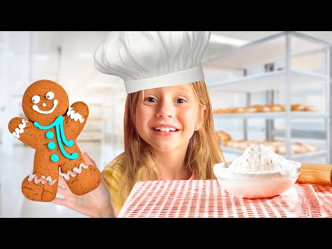 Nastya is learning to make cookies and visit the gingerbread museum