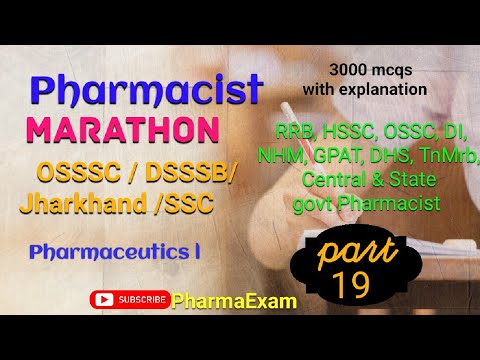 Pharmaceutics-1(301-315)Pharmacist Marathon #pharmacistexampreparation #osssc_pharmacistexam #dsssb