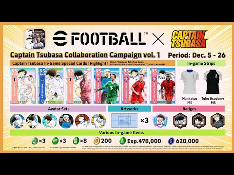 eFootball × CAPTAIN TSUBASA TRAILER 🤩🔥 NEW TIME ATTACK EVENT | NEW PLAYERS | NEW DAILY BONUS UI |PWO