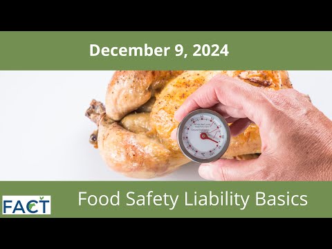 Food Safety Liability Basics