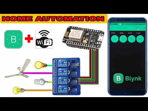 Home Automation Using NodeMCU ESP8266|| Blynk App|| IOT Project.