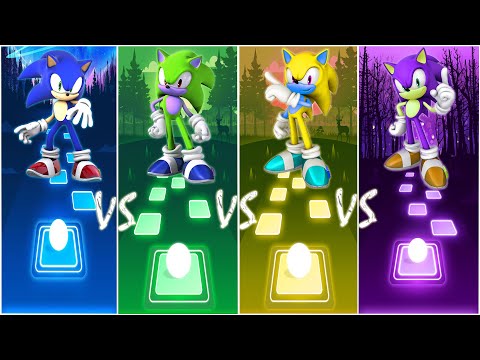 Sonic With New Colors - Sonic Songs - Tiles Hop EDM Rush!