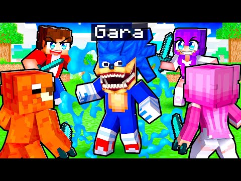 HUNTERS vs SHIN SONIC Speedrunner in Minecraft!