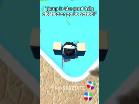 “jump into the pool fully clothed or…” | Roblox Edit | ib: my fyp