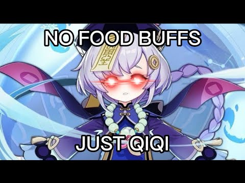 Qiqi SOLOS Childe (no buffs, just coconut milk power)