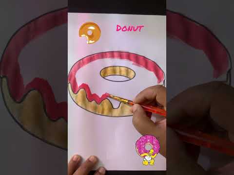 Drawing Donuts 🍩 for kids | #kids #kidsvideo #shorts #viral