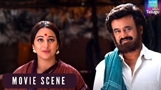 Lingaa Movie Scene| Rajnikanth Sells His Palace And Lives Ordinary life|Telugu Movie | Sonakshi