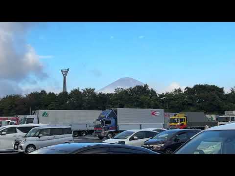 東名高速道路 足柄SAから富士山を眺める🤩 2024.10.24