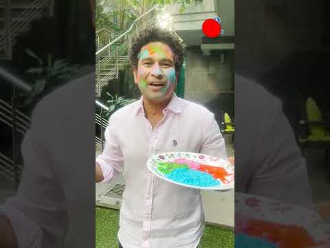 sachin tendulkar holi wishing #shorts #sachin #tendulkar #ipl #happyholi #happy