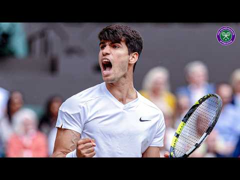 Carlos Alcaraz's ridiculously quick 106MPH forehand | Final | Wimbledon 2024