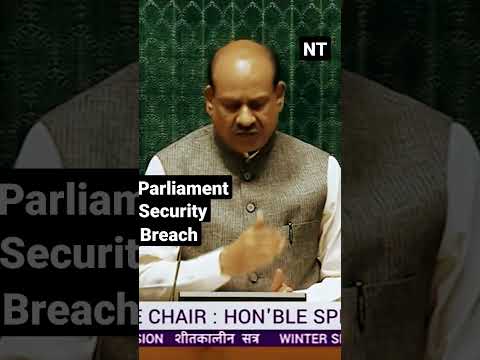 Lok Sabha speaker Shri Om Birla Security Breach in Parliament #news #india #viral #politics #shorts