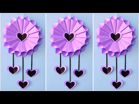 Easy and Quick Paper Wall Hanging Ideas / A4 sheet Wall decor / Cardboard  Reuse /Room Decor DIY