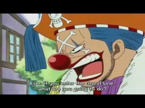 Buggy asks luffy what he's gonna do in the grand line