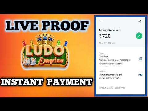 Live Payment Proof of Ludo Empire App || Instant Payment || Ludo Khelo Paise Earn Karo