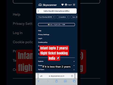 Infant flight ticket booking. If your child is below 2 years they come under infant. #RituPandit